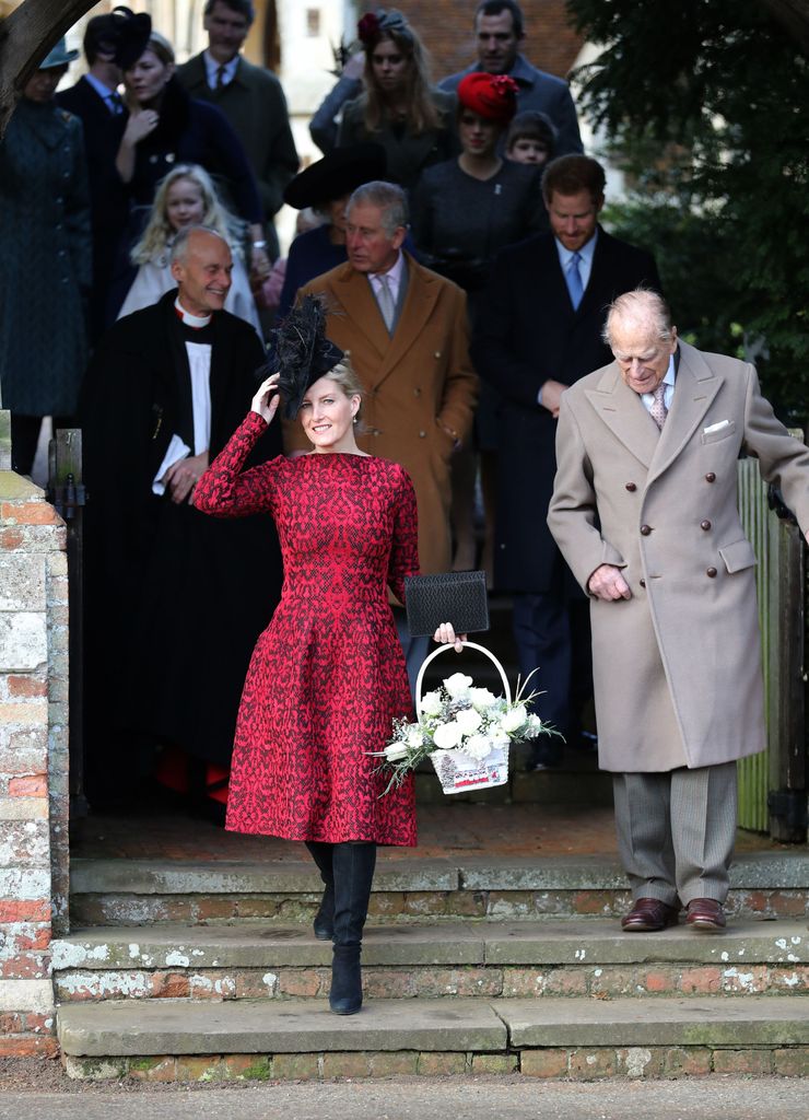 Duchess Sophie wore the same dress on Christmas Day in 2016